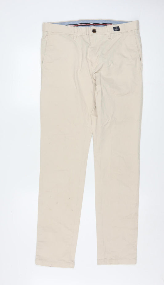 Tommy Hilfiger Men's Beige Chino Trousers 32x32 Regular Fit