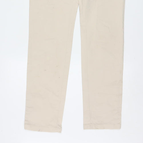 Tommy Hilfiger Men's Beige Chino Trousers 32x32 Regular Fit