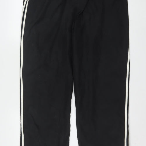 Adidas Men's Black XL Track Pants with Side Stripes