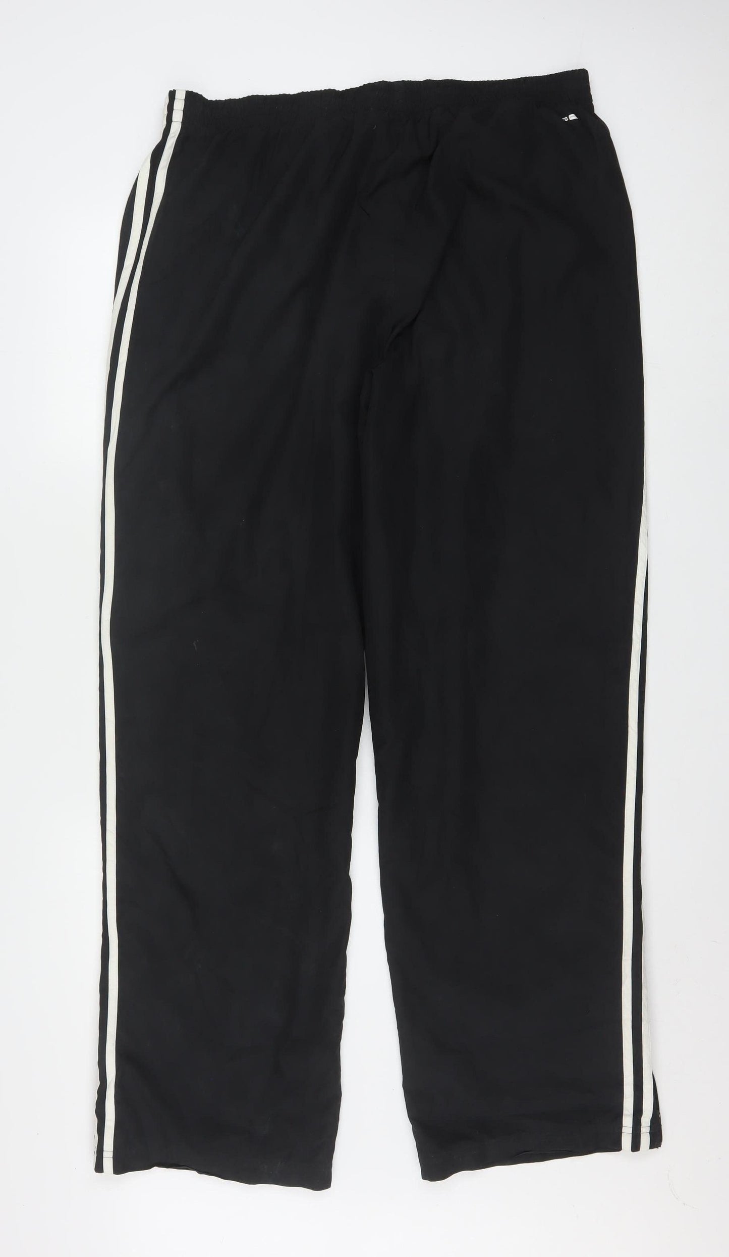 Adidas Men's Black XL Track Pants with Side Stripes