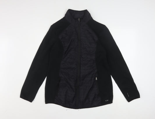 Champion Womens Black XL Windbreaker Jacket Lightweight Full Zip