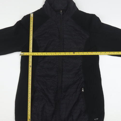 Champion Womens Black XL Windbreaker Jacket Lightweight Full Zip