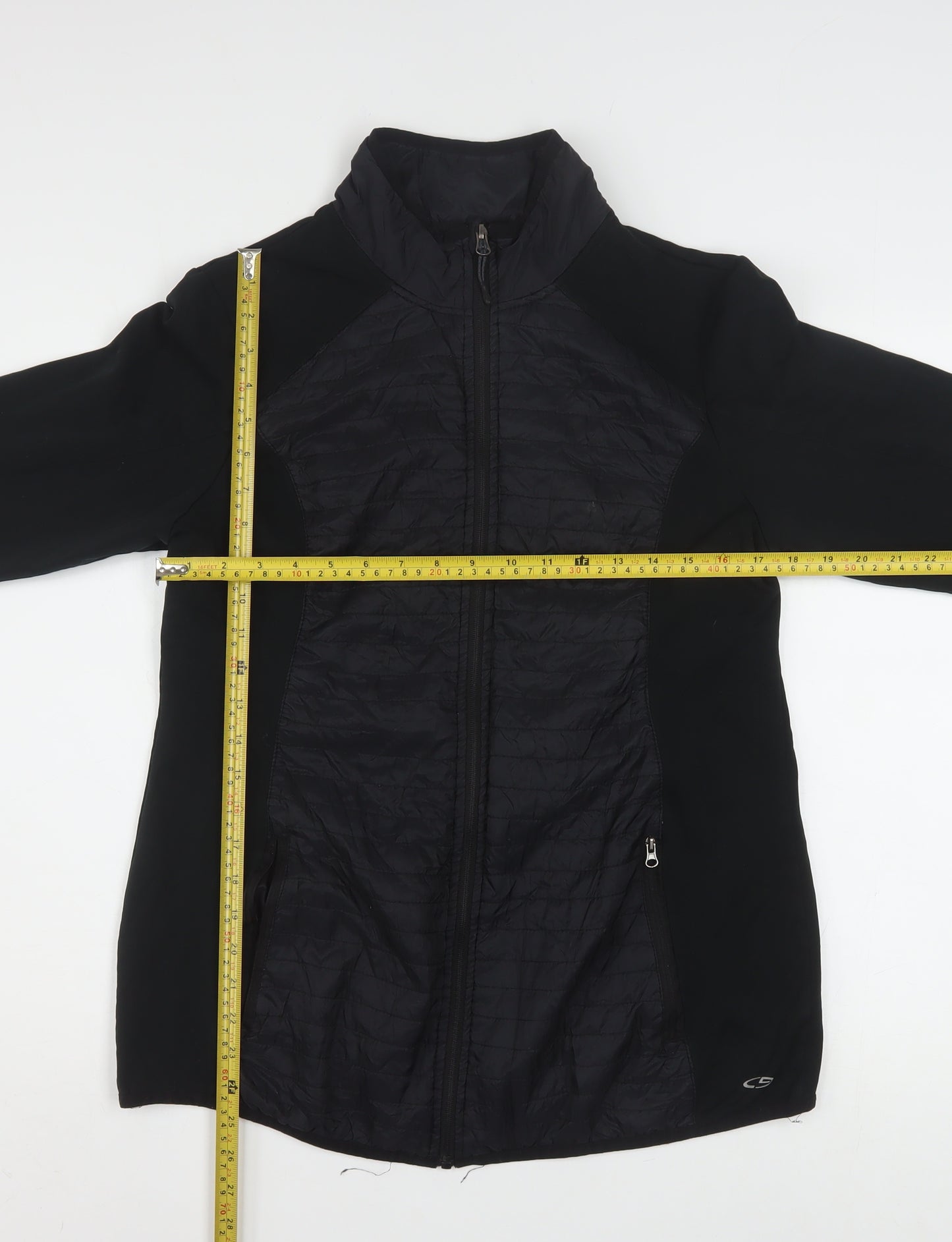Champion Womens Black XL Windbreaker Jacket Lightweight Full Zip