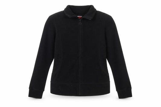 Puma Women Black Fleece Track Jacket Size 12 Full Zip Lightweight