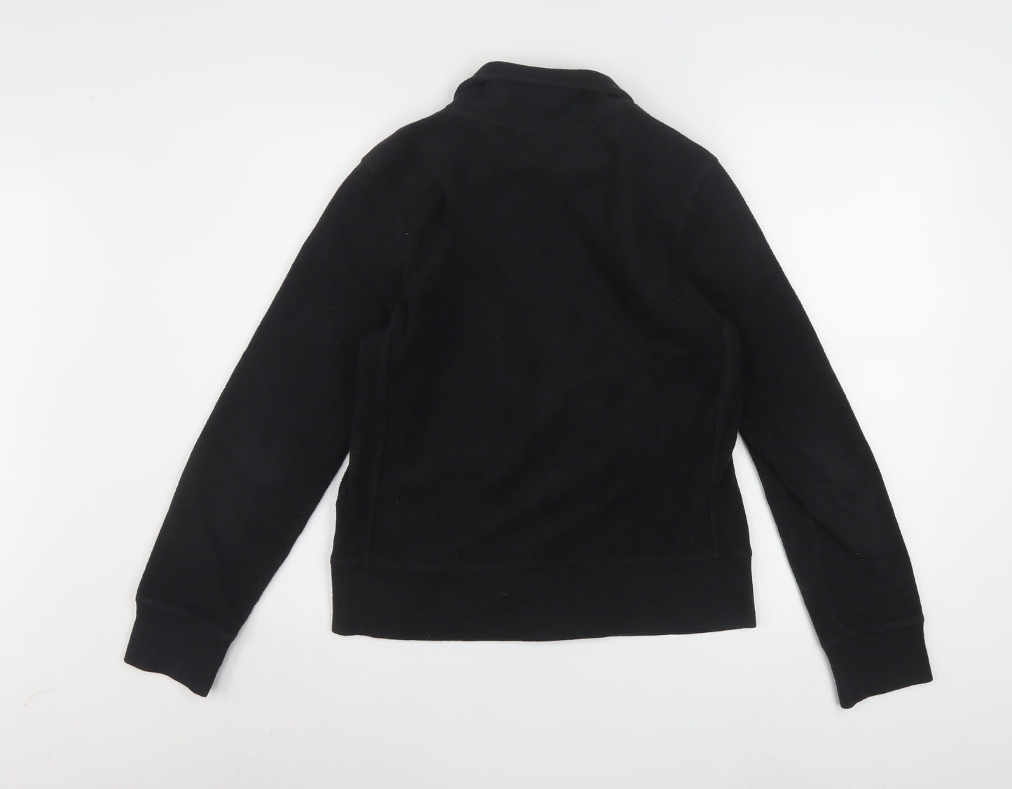 Puma Women Black Fleece Track Jacket Size 12 Full Zip Lightweight