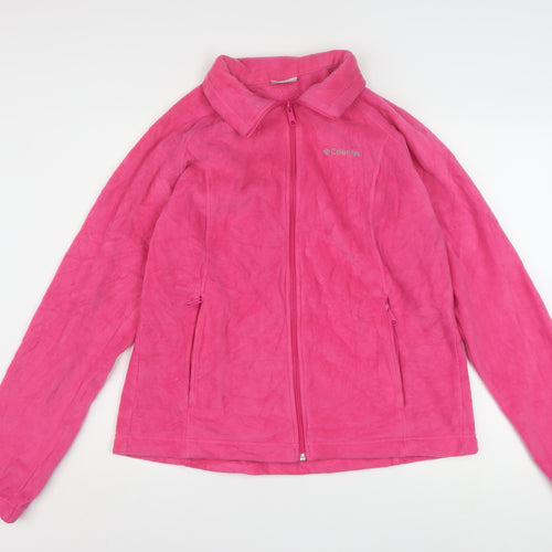 Columbia Women’s Pink Fleece Full Zip Jacket XL Activewear