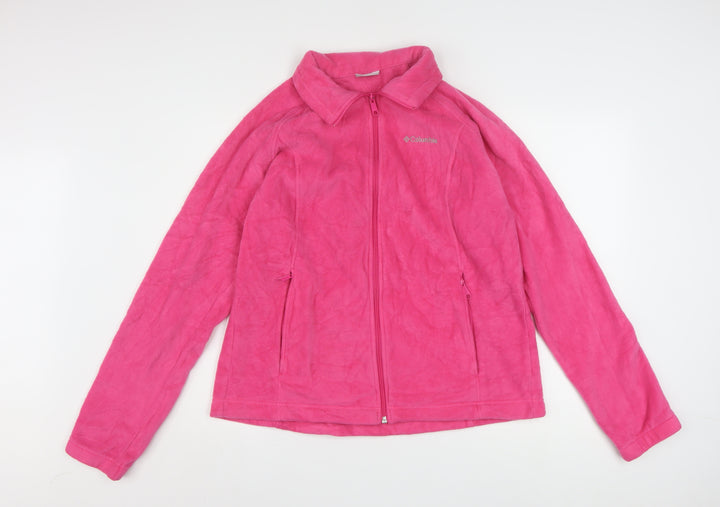 Columbia Women’s Pink Fleece Full Zip Jacket XL Activewear