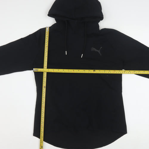 Puma Women Black Size 14 Pullover Hoodie Sweatshirt