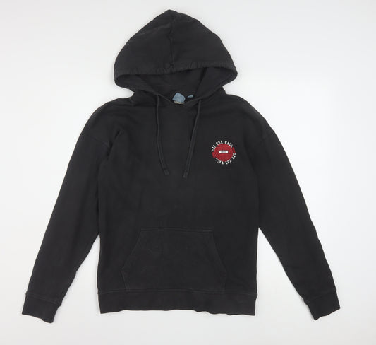 Vans Men's Black Pullover Hoodie S Graphic Logo Skate Fleece