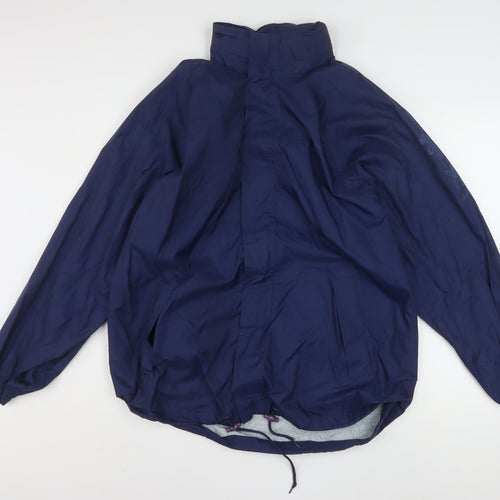 Adidas Women's Blue Size 12 Windbreaker Lightweight Jacket