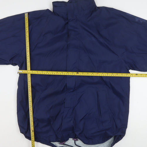 Adidas Women's Blue Size 12 Windbreaker Lightweight Jacket