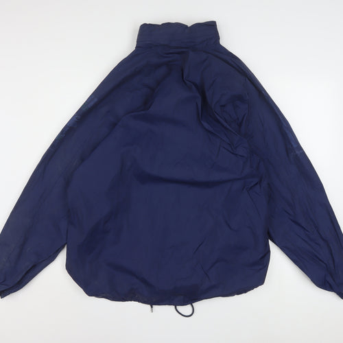 Adidas Women's Blue Size 12 Windbreaker Lightweight Jacket