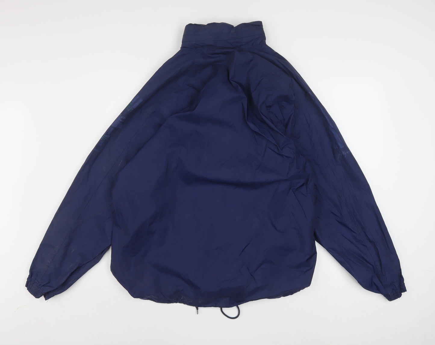 Adidas Women's Blue Size 12 Windbreaker Lightweight Jacket
