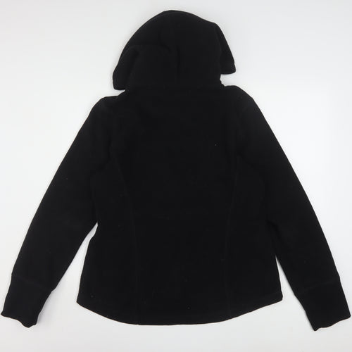 Fila Sport Women's Black & Pink Full Zip Quilted Hoodie Size L
