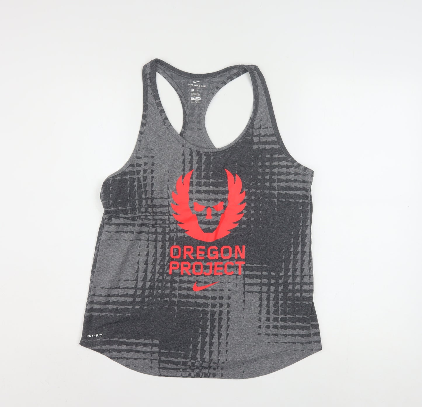 Nike Womens Grey Oregon Project Dri-Fit Racerback Tank Top L