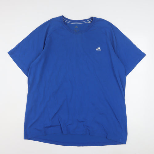 Adidas Men's Blue 2XL Climalite Performance Essentials T-Shirt