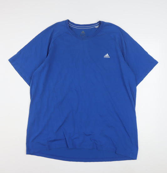 Adidas Men's Blue 2XL Climalite Performance Essentials T-Shirt