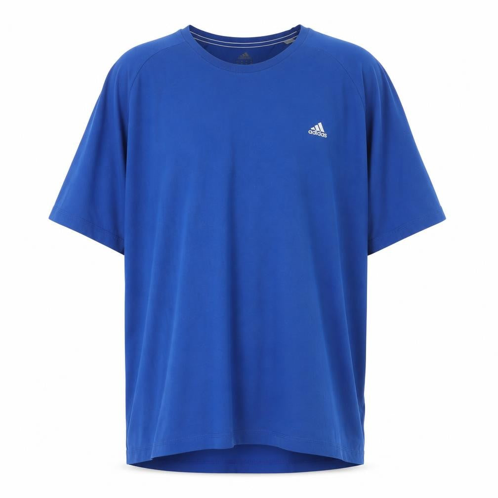 Front view of Adidas Men's Blue 2XL Climalite Performance Essentials T-Shirt