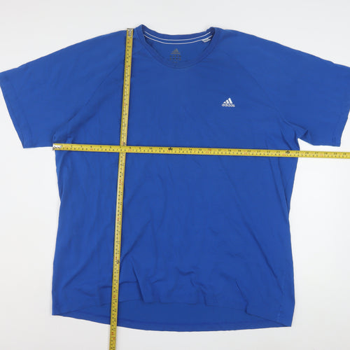Adidas Men's Blue 2XL Climalite Performance Essentials T-Shirt