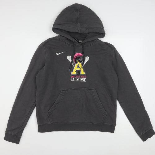 Nike Women's Black Large Pullover Hoodie Amity Lacrosse Graphic