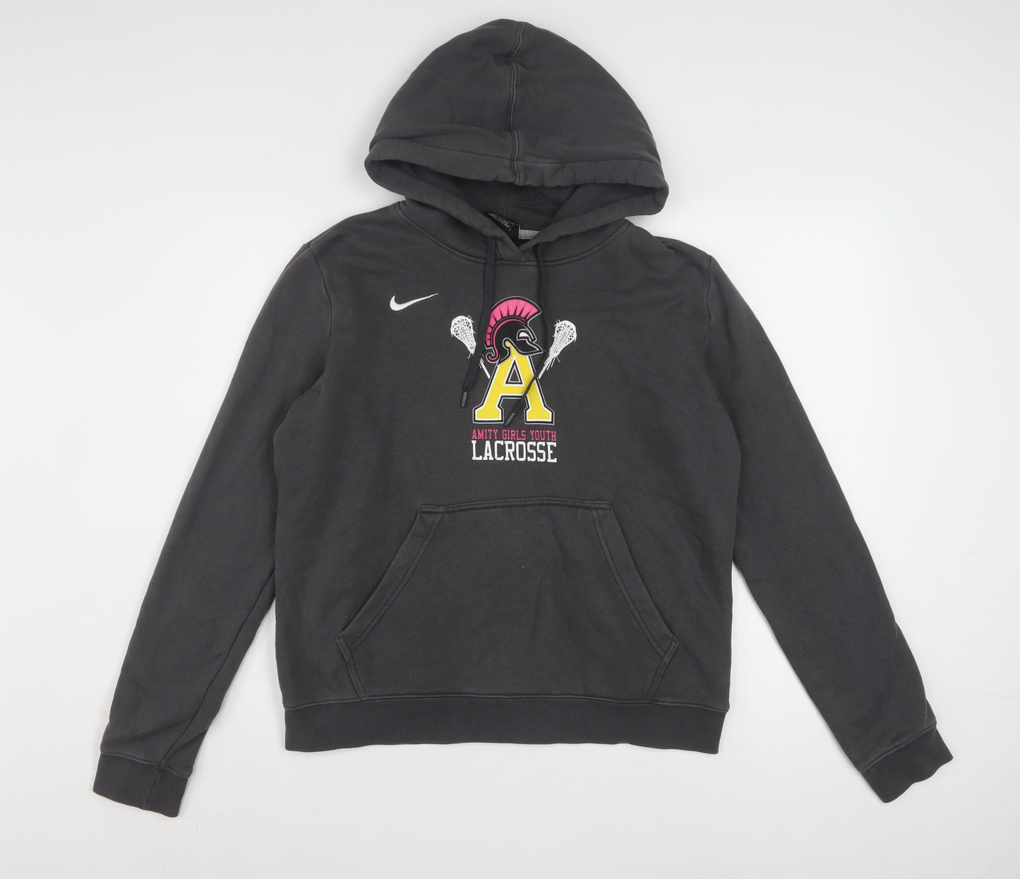 Nike Women's Black Large Pullover Hoodie Amity Lacrosse Graphic