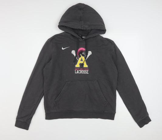 Nike Women's Black Large Pullover Hoodie Amity Lacrosse Graphic