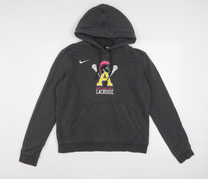 Nike Women's Black Large Pullover Hoodie Amity Lacrosse Graphic