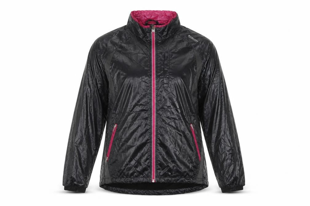 Front view of Dunlop Motorsport Women's Black M Windbreaker Jacket