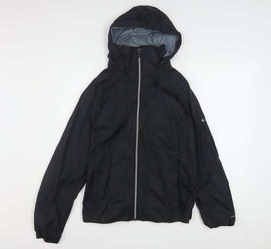 Columbia Men's Black M Hooded Windbreaker Waterproof Jacket