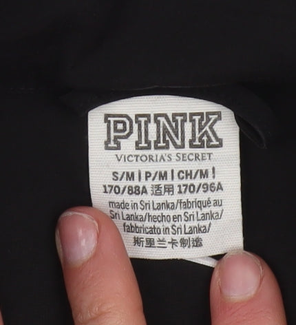 Victoria's Secret PINK Women's Black Windbreaker Jacket Size M