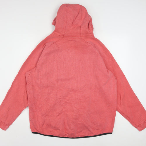 Nike Men's Red Full Zip Hoodie L Regular Sports Style