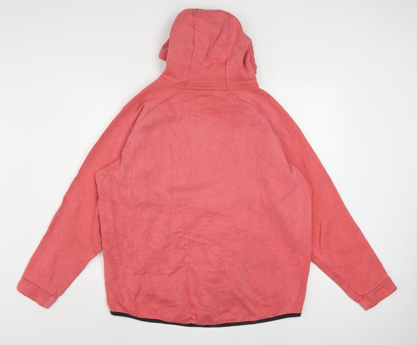 Nike Men's Red Full Zip Hoodie L Regular Sports Style