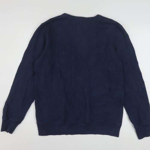 Levi's Boys Blue XL 13-15 Years Crew Neck Logo Pullover Sweatshirt