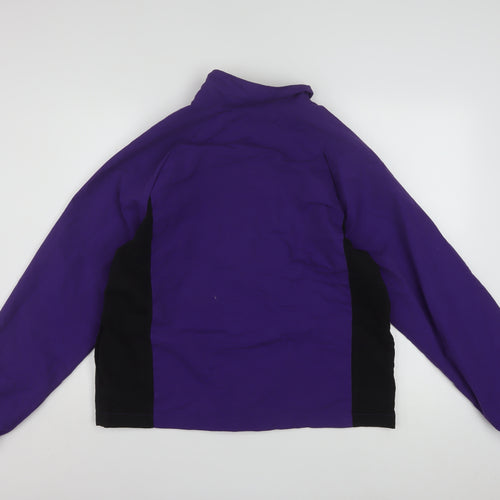 Danskin Now Women's Purple Black Zip-Up Casual Jacket Size L 12–14