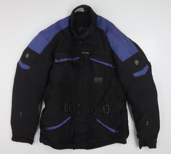 Büse Men's Black 2XL Motorcycle Jacket with Belted Design