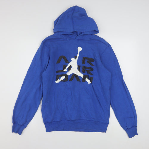 Nike Air Jordan Blue Boys Pullover Hoodie XL 13-15 Years Basketball Logo