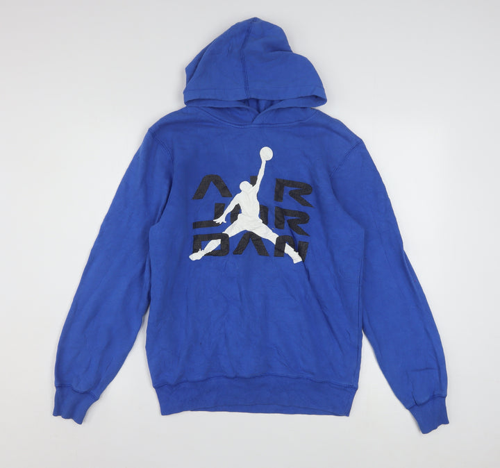Nike Air Jordan Blue Boys Pullover Hoodie XL 13-15 Years Basketball Logo