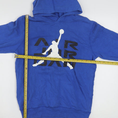 Nike Air Jordan Blue Boys Pullover Hoodie XL 13-15 Years Basketball Logo