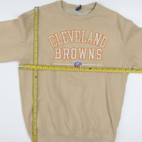 H&M Divided Men's Beige Cleveland Browns Sweatshirt XS Pullover
