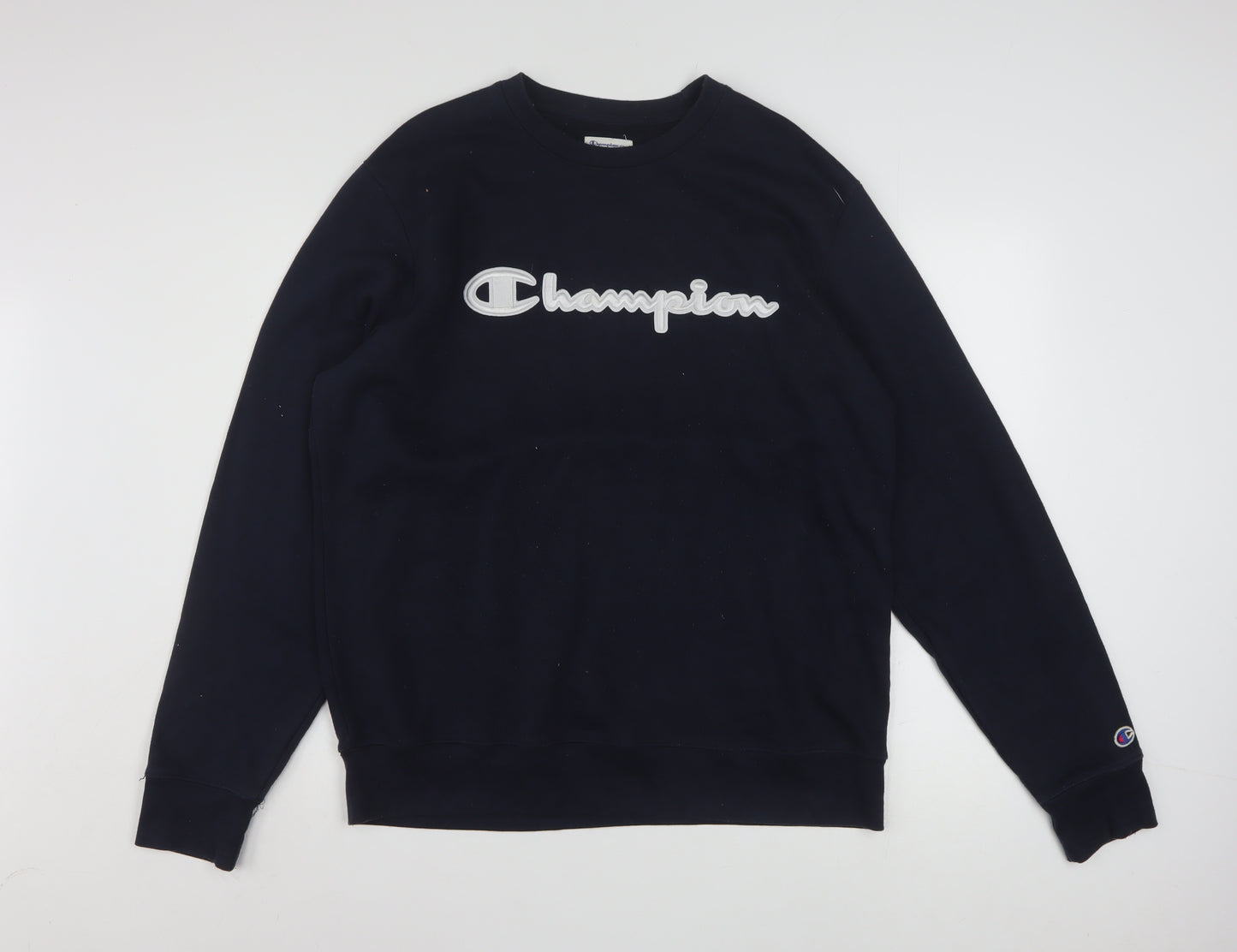 Champion Men's Black L Crew Neck Pullover Sweatshirt