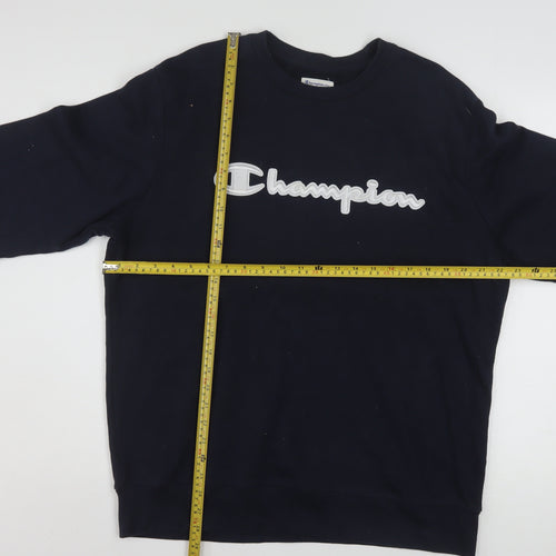 Champion Men's Black L Crew Neck Pullover Sweatshirt
