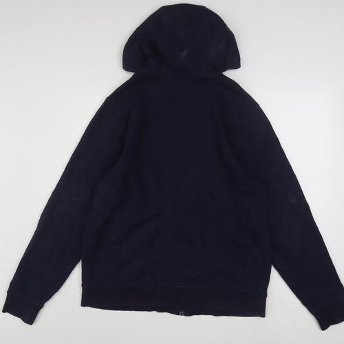 Lacoste Men's Blue Full Zip Hoodie XL Cotton Fleece Casual