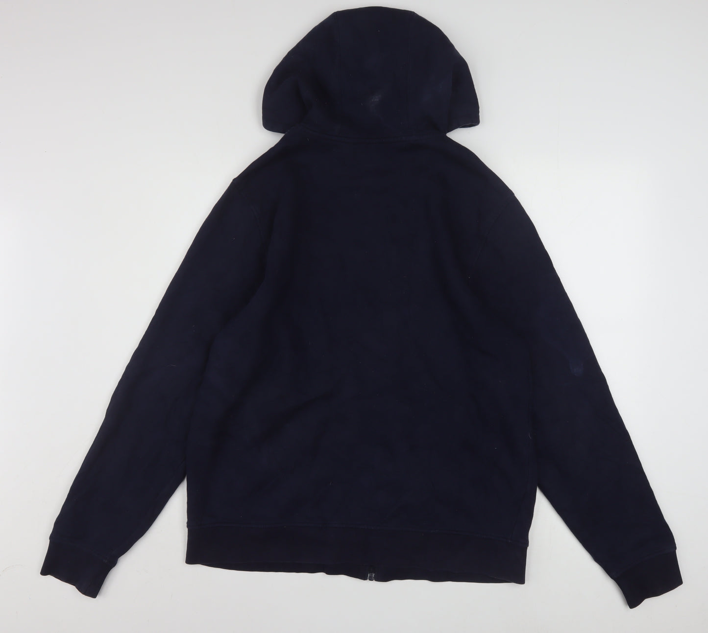Lacoste Men's Blue Full Zip Hoodie XL Cotton Fleece Casual