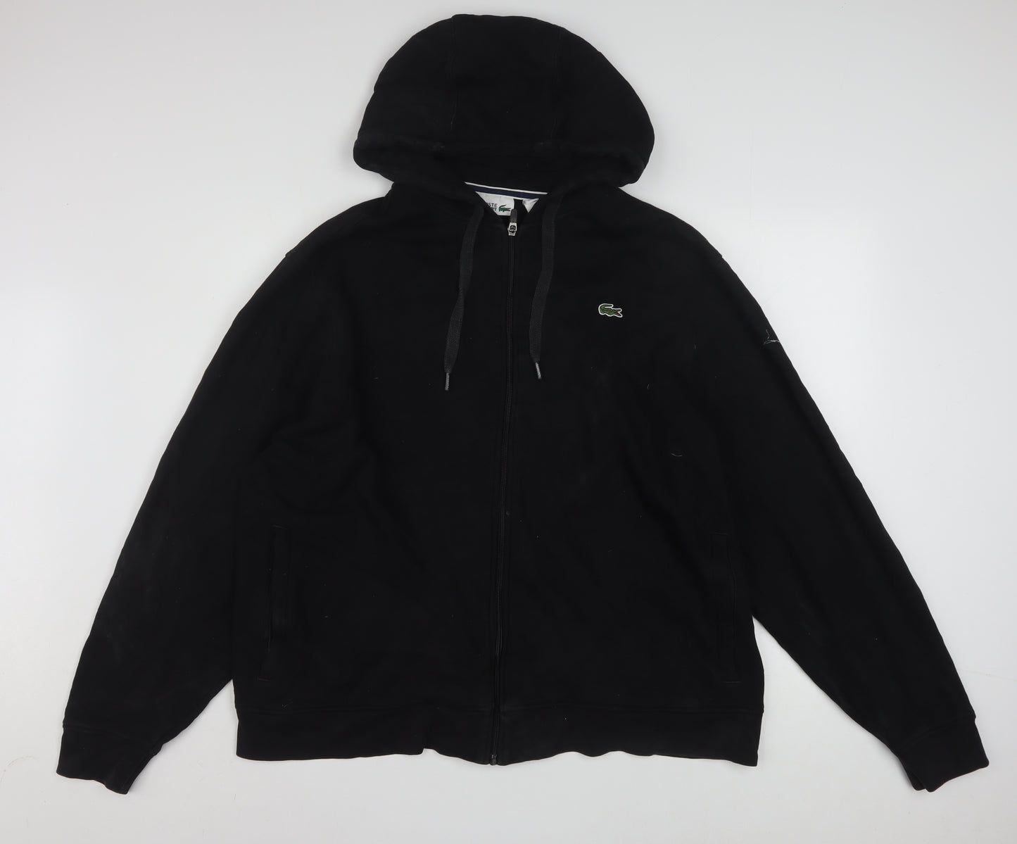Lacoste Men’s Black 4XL Full Zip Hoodie Sweatshirt