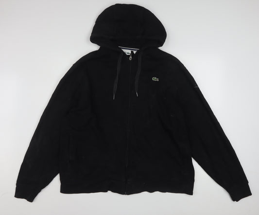Lacoste Men’s Black 4XL Full Zip Hoodie Sweatshirt