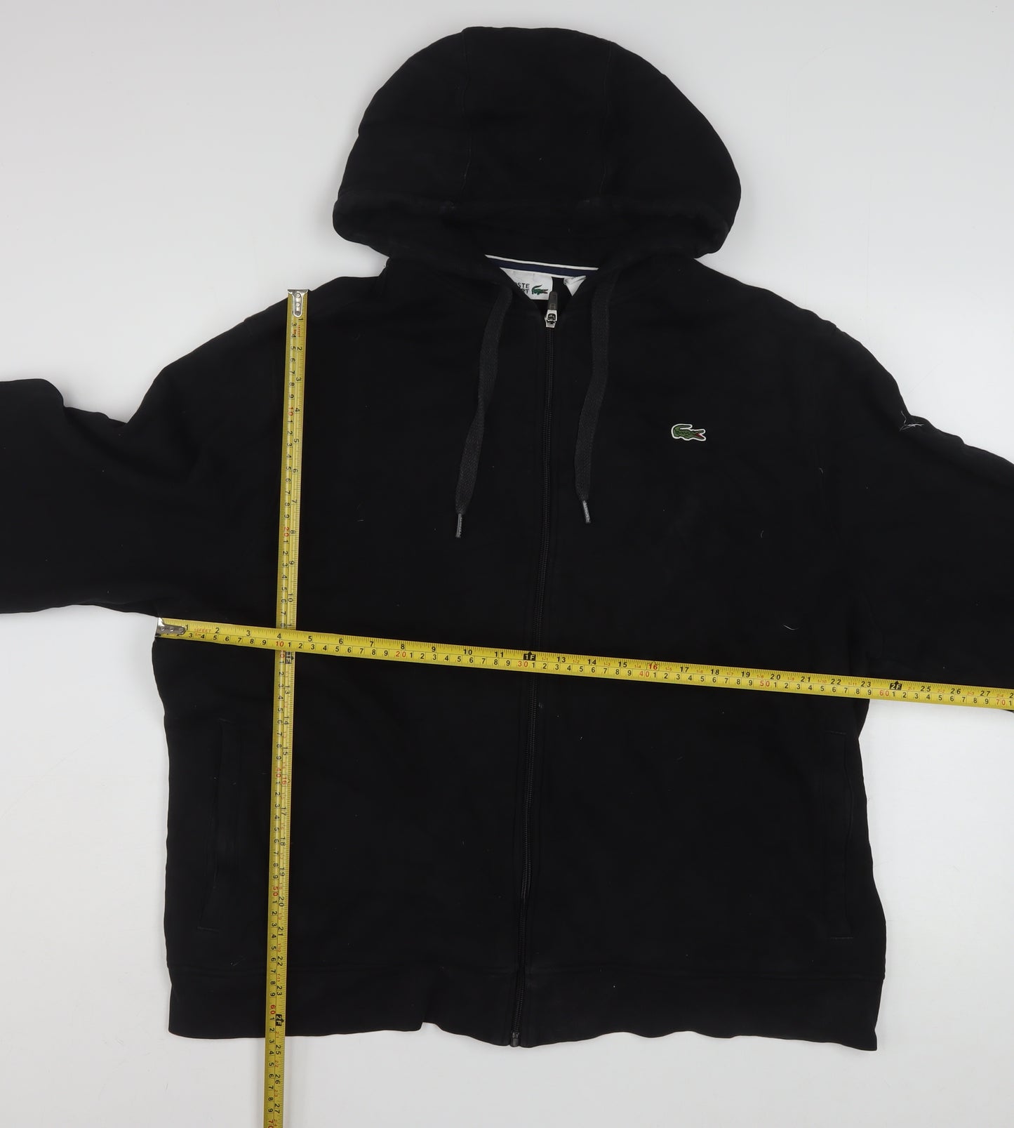 Lacoste Men’s Black 4XL Full Zip Hoodie Sweatshirt