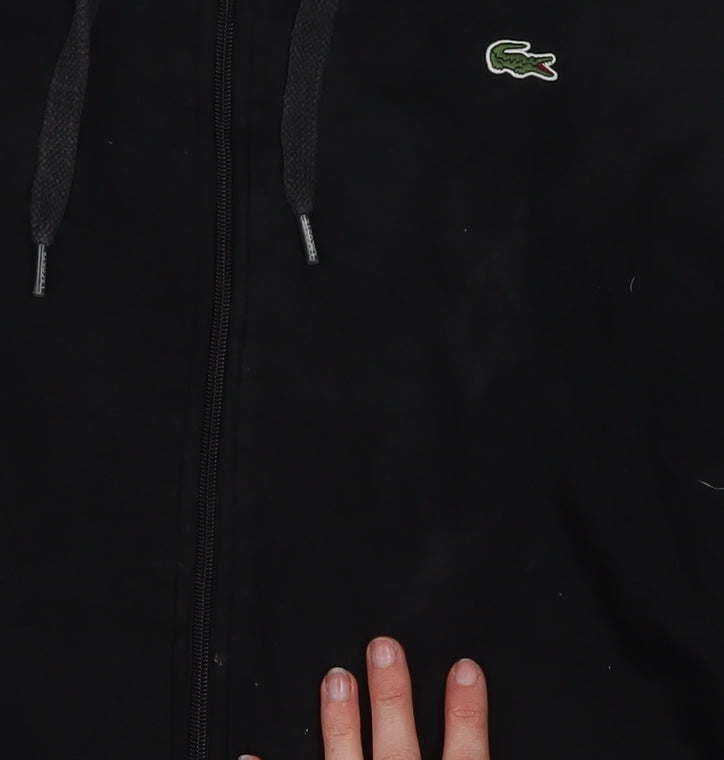 Lacoste Men’s Black 4XL Full Zip Hoodie Sweatshirt