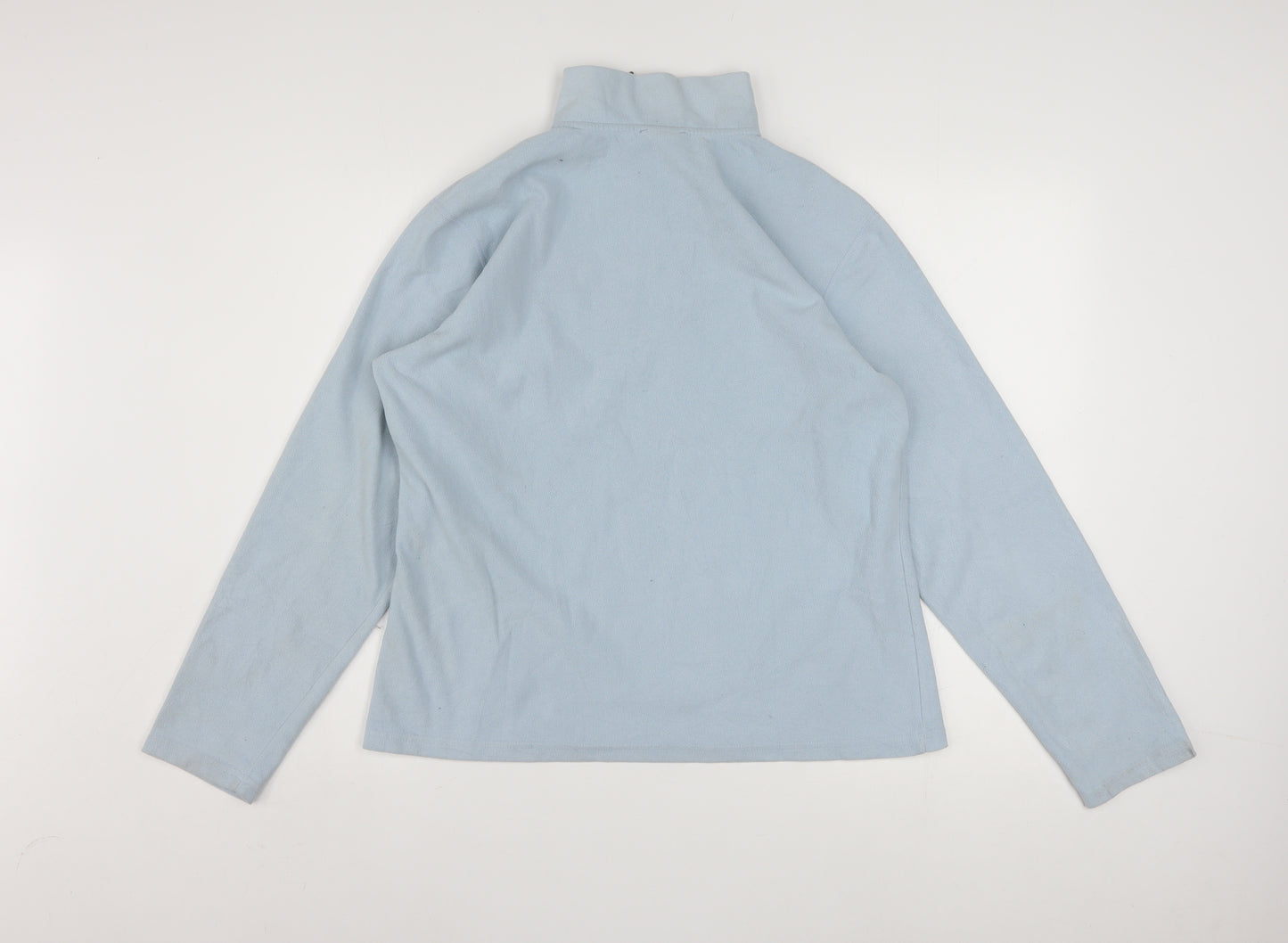 The North Face Womens Blue Fleece 1/4 Zip Pullover Sweatshirt XL