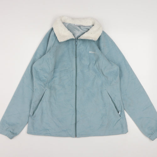 Columbia Women's Blue Fleece Lined Zip Jacket Size L