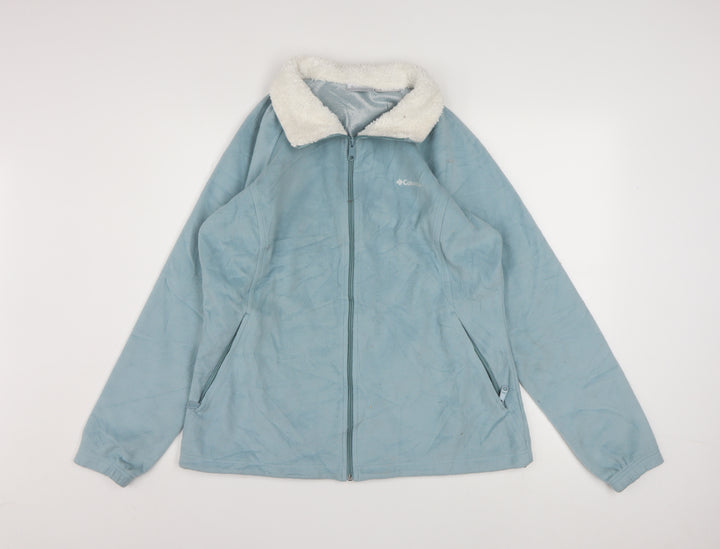 Columbia Women's Blue Fleece Lined Zip Jacket Size L